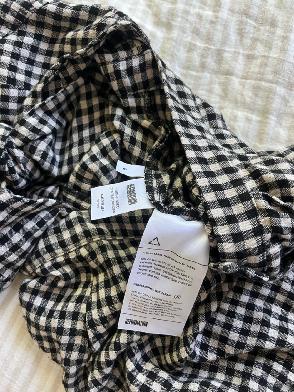 Reformation Gingham Riley Dress - Picture 5 of 8